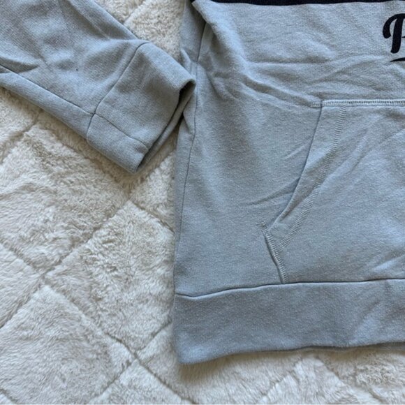Victoria's Secret PINK | Gray Crossover Funnel Neck Hoodie | Size Extra Small - Picture 9 of 12